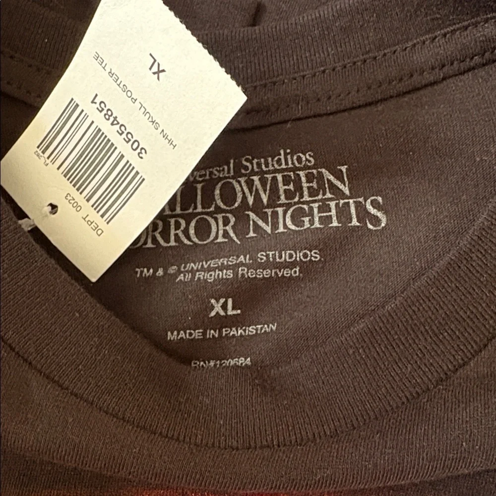 NWT Hot Topic Universal Halloween Horror Nights Menacing Skull Tee Bundle 4pc
